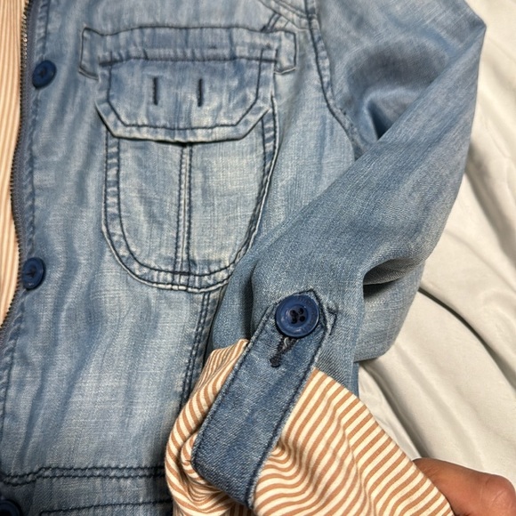 Anthro Marrakech utility denim lined jacked - Picture 4 of 12